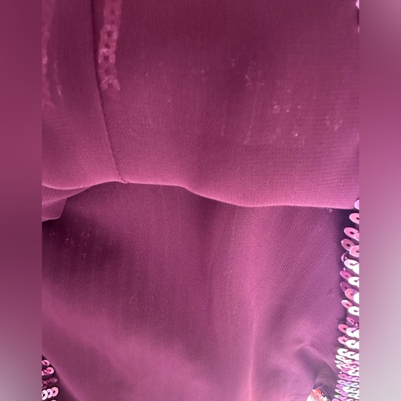 NWT Kate Spade Ombré Sequin Shift Mini Dress - Plum Tree - Size 10 - Picture 6 of 10